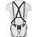 Страпон-система с коричневой насадкой 11  Hollow Strap-On Suspender System - 28 см.