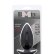 Чёрная анальная пробка BOOTYFUL ANAL PLUG MEDIUM BLACK - 9,8 см.