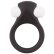 Чёрное эрекционное виброкольцо LIT-UP SILICONE STIMU RING 2 BLACK
