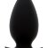 Большая чёрная анальная пробка BOOTYFUL ANAL PLUG LARGE BLACK - 10 см.