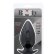 Большая чёрная анальная пробка BOOTYFUL ANAL PLUG LARGE BLACK - 10 см.