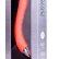 Оранжевый G-вибратор из силикона PURRFECT SILICONE G-SPOT VIBRATOR - 16,5 см.