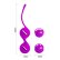 Лиловые вагинальные шарики на сцепке Kegel Tighten Up I