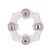 Эрекционное кольцо с 4 бусинами MENZSTUFF STUD RING CLEAR