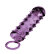 Закрытая фиолетовая насадка с пупырышками SAMURAI PENIS SLEEVE PURPLE - 14,5 см.