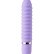 Фиолетовый ребристый мини-вибратор NEON WICKED WAND PURPLE - 11,4 см.