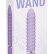 Фиолетовый ребристый мини-вибратор NEON WICKED WAND PURPLE - 11,4 см.