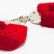 Меховые красные наручники Original Furry Cuffs