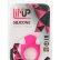 Розовое эрекционное кольцо LIT-UP SILICONE STIMU RING 6