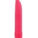 Классический розовый вибратор со скошенным кончиком BASICX MULTISPEED VIBRATOR - 13 см.