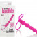 Розовая насадка для двойного проникновения Silicone Love Rider Beaded Dual Penetrator - 14,5 см.
