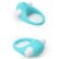 Голубое эрекционное кольцо LIT-UP SILICONE STIMU RING 6