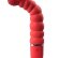 Красный гнущийся анальный вибратор PURRFECT SILICONE DELUXE 5.5INCH - 14 см.