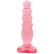 Розовая анальная пробка Crystal Jellies 5  Anal Delight - 14 см.