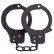 Чёрные наручники из листового металла BONDX METAL CUFFS BLACK