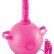 Розовый надувной мяч с вибронасадкой Vibrating Mini Sex Ball - 15,2 см.