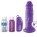 Фиолетовый надувной мяч с вибронасадкой Vibrating Mini Sex Ball - 15,2 см.
