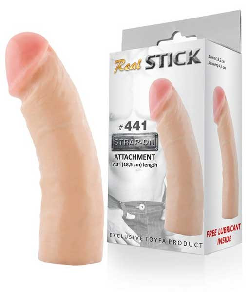 Фаллоимитатор-насадка RealStick #441 - 18,5 см.
