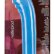 Синий вибратор с ребристой головкой PURE 8 G-SPOT BLUE - 20 см.