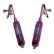 Фиолетовые виброклипсы для груди VIBRATING NIPPLE CLAMPS
