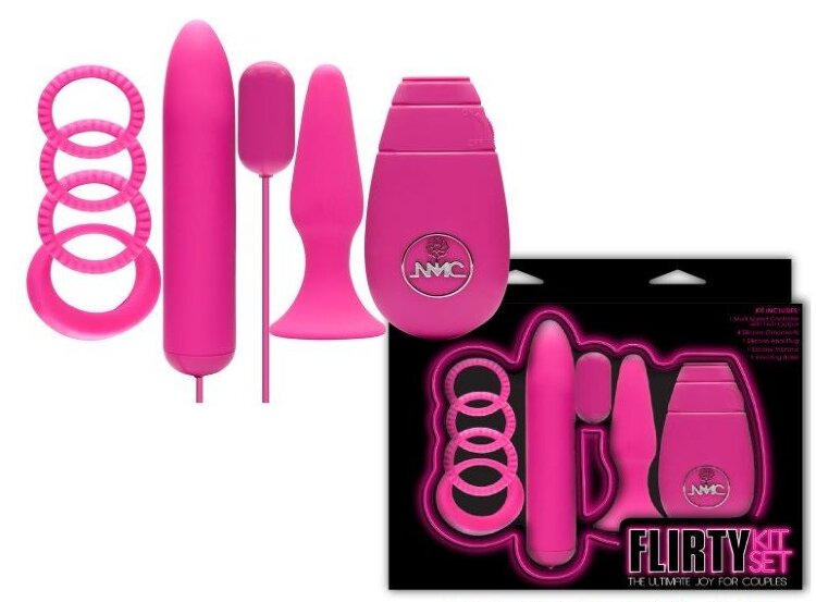 Розовый вибронабор FLIRTY