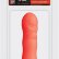 Оранжевый мини-вибромассажёр NEON BLISS VIBRATOR - 9 см.