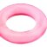 Розовое эрекционное кольцо BASICX TPR COCKRING PINK