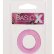 Розовое эрекционное кольцо BASICX TPR COCKRING PINK