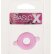 Розовое эрекционное кольцо с ушками для удобства надевания BASICX TPR COCKRING PINK