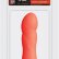 Оранжевый мини-вибратор NEON BLISS VIBRATOR - 9 см.