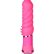 Розовый анальный вибратор с шипиками BOOTYFUL TWISTED TICKLER VIBE PINK