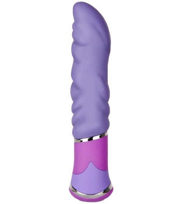 Фиолетовый анальный вибратор с рельефом BOOTYFUL WAVED VIBE PURPLE