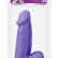 Фиолетовый реалистичный массажёр XSKIN 5 PVC DONG - 13 см.