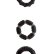 Набор из 3 чёрных эрекционных колец MENZSTUFF STRETCHY COCK RINGS
