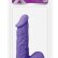 Фиолетовый стимулятор-фаллос XSKIN 6 PVC DONG - 15 см.
