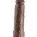 Коричневый фаллоимитатор-гигант 12  Cock with Balls - 30,5 см.