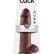 Коричневый фаллоимитатор-гигант 12  Cock with Balls - 30,5 см.