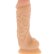 Фаллоимитатор с богатым рельефом поверхности REALSTUFF REAL FEELING DONG 7INCH FLESH - 17,8 см.