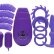 Фиолетовый вибронабор FLIRTY KIT SET