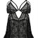 Полупрозрачная сорочка с вырезами 2 PC LACE BADYDOLL SET WITH G-STRING