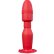 Красная анальная пробка с вибрацией MENZSTUFF VIBRATING BUTT PLUG 8.5INCH - 21,5 см.