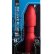 Красная анальная пробка с вибрацией MENZSTUFF VIBRATING BUTT PLUG 8.5INCH - 21,5 см.