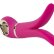 Ярко-розовый анатомический вибромассажер Fun Toys Gvibe 2 - 18 см.