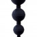 Чёрная анальная цепочка  Six Balls  Chain - 18,5 см.