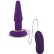 Фиолетовая анальная вибропробка APEX BUTT PLUG LARGE PURPLE - 15 см.