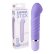 Фиолетовый мини-вибратор с увеличенной головкой и рёбрами NEON FANTASY STICK PURPLE - 11 см.