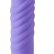 Фиолетовый мини-вибратор с увеличенной головкой и рёбрами NEON FANTASY STICK PURPLE - 11 см.