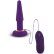Фиолетовая анальная вибропробка APEX BUTT PLUG SMALL PURPLE - 14 см.