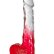 Красный фаллоимитатор с прозрачной верхней частью JELLY JOY FADE OUT DONG 8INCH - 20,3 см.