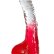 Красный фаллоимитатор с прозрачной верхней частью JELLY JOY FADE OUT DONG 8INCH - 20 см.